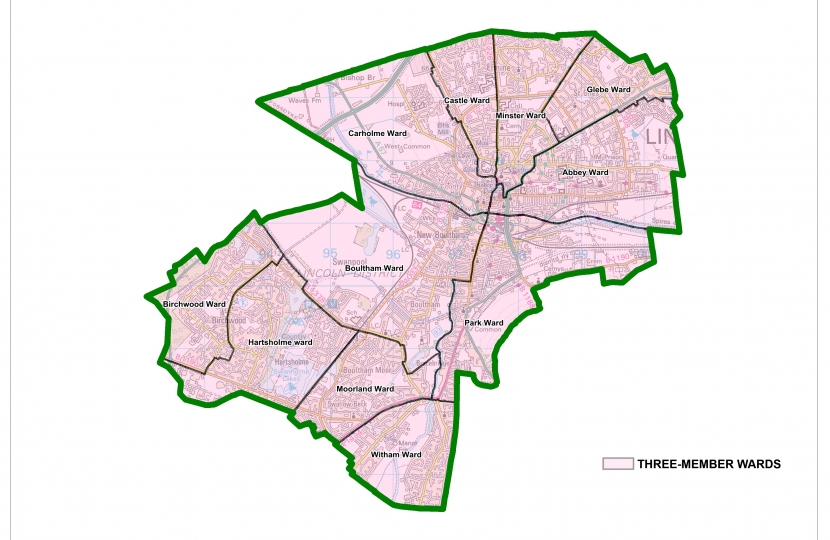 Vote Conservative On Thursday 5th May For A Better Future For Lincoln   Lincoln Summary Map 